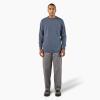 Dickies Men’s Big and Tall Long Sleeve Heavyweight Crew Neck(Dark Denim Heather)