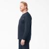 Dickies Men’s Big and Tall Long Sleeve Heavyweight Crew Neck(Dark Navy)