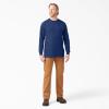 Dickies Men’s Big and Tall Long Sleeve Heavyweight Crew Neck(Deep Blue)