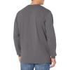 Dickies Men’s Big and Tall Long Sleeve Heavyweight Crew Neck(Grey)