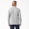 Dickies Men’s Big and Tall Long Sleeve Heavyweight Crew Neck(Heather Gray)
