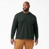 Dickies Men’s Big and Tall Long Sleeve Heavyweight Crew Neck(Hunter Green)