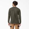 Dickies Men’s Big and Tall Long Sleeve Heavyweight Crew Neck(Moss Green)