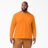 Dickies Men’s Big and Tall Long Sleeve Heavyweight Crew Neck(Orange)