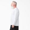 Dickies Men’s Big and Tall Long Sleeve Heavyweight Crew Neck(White)