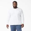 Dickies Men’s Big and Tall Long Sleeve Heavyweight Crew Neck(White)