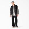 Dickies Men’s Stonewashed Duck High Pile Fleece Lined Vest(Stonewashed Black)