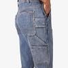 Dickies Women’s Double Front Bib Overalls(Light Stonewashed Denim)