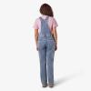 Dickies Women’s Double Front Bib Overalls(Light Stonewashed Denim)