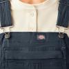 Dickies Women’s Double Front Bib Overalls(Rinsed Diesel Gray)