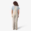 Dickies Women’s Double Front Bib Overalls(Rinsed Stone)