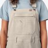 Dickies Women’s Double Front Bib Overalls(Rinsed Stone)