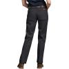 Dickies Women’s Original 774 Work Pants – Low Rise Slim Fit Stretch Business Casual & Utility Pants(Black V1)