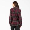 Dickies Women’s Plaid Flannel Long Sleeve Shirt(Fig)
