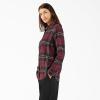 Dickies Women’s Plaid Flannel Long Sleeve Shirt(Fig)