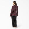 Dickies Women’s Plaid Flannel Long Sleeve Shirt(Fig)