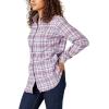 Dickies Women’s Plaid Flannel Long Sleeve Shirt(Green Plaid)