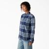 Dickies Women’s Plaid Flannel Long Sleeve Shirt(Naval Academy)