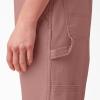 Dickies Women’s Relaxed Fit Bib Overall(Rinsed Ash Rose)