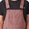 Dickies Women’s Relaxed Fit Bib Overall(Rinsed Ash Rose)