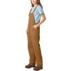 Dickies Women’s Relaxed Fit Bib Overall(Rinsed Brown Duck)