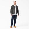 Dickies mens Big Tall Full Zip Fleece Hoodie(Dark Heather)