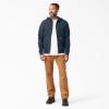 Dickies mens Big Tall Full Zip Fleece Hoodie(Dark Navy)