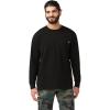 Dickies Men’s Big and Tall Long Sleeve Heavyweight Crew Neck(Black)