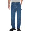 Dickies Men’s Relaxed-Fit Carpenter Jean(Stonewashed Indigo Blue)