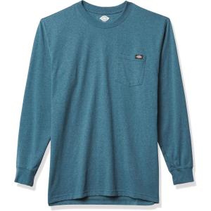 Dickies Men’s Big and Tall Long Sleeve Heavyweight Crew Neck(Baltic Blue)