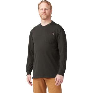 Dickies Men’s Big and Tall Long Sleeve Heavyweight Crew Neck(Chocolate Brown)