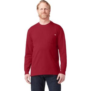 Dickies Men’s Big and Tall Long Sleeve Heavyweight Crew Neck(English Red)