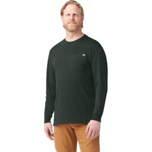 Dickies Men’s Big and Tall Long Sleeve Heavyweight Crew Neck(Hunter Green)