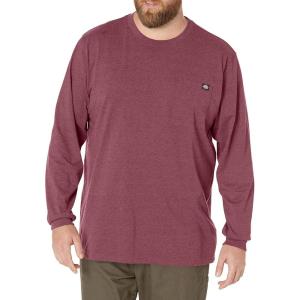 Dickies Men’s Big and Tall Long Sleeve Heavyweight Crew Neck(Khaki)