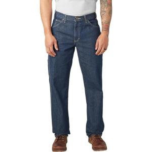Dickies Men’s Relaxed-Fit Carpenter Jean(Stone Washed Indigo Blue)