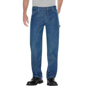 Dickies Men’s Relaxed-Fit Carpenter Jean(Stonewashed Indigo Blue)
