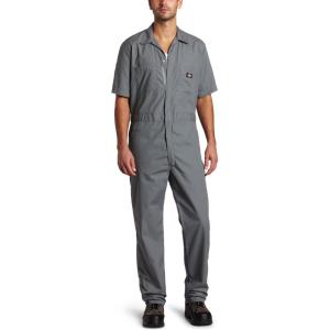 Dickies Men’s Short Sleeve Coverall(Gray)