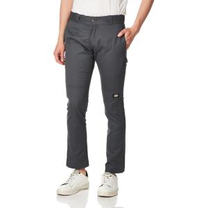 Dickies Men’s Skinny Straight Double Knee Work Pants(Charcoal V1)