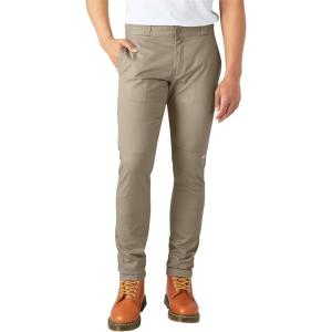 Dickies Men’s Skinny Straight Double Knee Work Pants(Desert Sand)