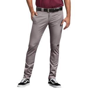 Dickies Men’s Skinny Straight Double Knee Work Pants(Silver V1)