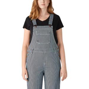 Dickies Women’s Denim Boyfriend Bib Overall(Stonewashed Hic)
