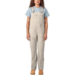 Dickies Women’s Double Front Bib Overalls(Rinsed Stone)
