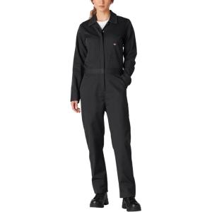 Dickies Women’s Long Sleeve Cotton Twill Coverall(Black)