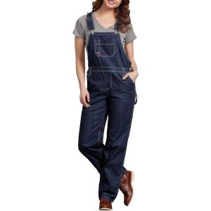 Dickies Women’s Relaxed Fit Bib Overall(Dark Indigo)