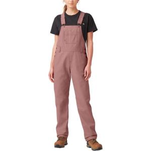 Dickies Women’s Relaxed Fit Bib Overall(Rinsed Ash Rose)