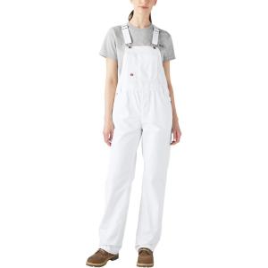 Dickies Women’s Relaxed Fit Bib Overall(White)