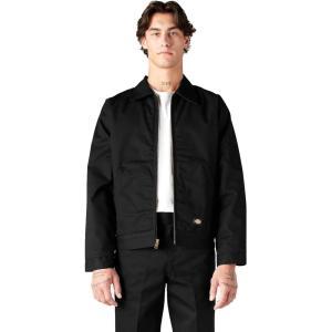 Dickies mens Insulated Eisenhower Front-zip Jacket(Black)