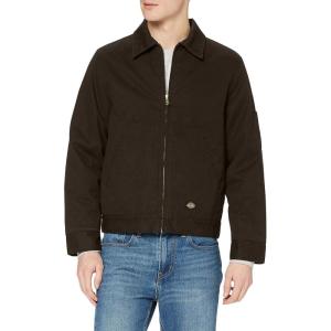 Dickies mens Insulated Eisenhower Front-zip Jacket(Brown)