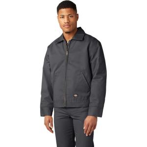 Dickies mens Insulated Eisenhower Front-zip Jacket(Charcoal)