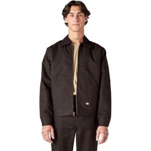 Dickies mens Insulated Eisenhower Front-zip Jacket(Dark Brown)